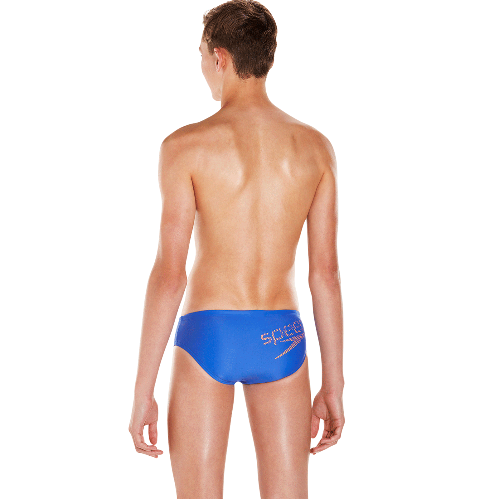 Slip inot baieti Speedo Essential logo albastru/portocaliu [2]