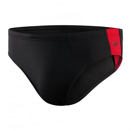 Slip inot barbati Speedo Boom Logo Splice negru/rosu [0]