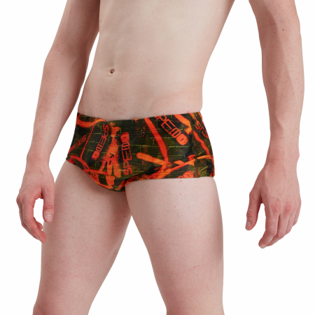 Slip inot barbati Speedo Brief 17cm portocaliu/verde [2]
