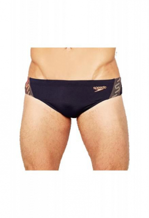 Slip monogram 7 cm pentru barbati Speedo bleumarin/portocaliu [1]