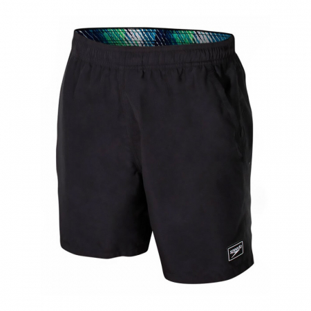Sort baie barbati Speedo Printed Trim Leisure 16" negru [0]