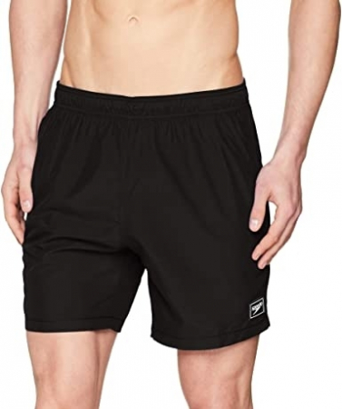Sort baie barbati Speedo Printed Trim Leisure 16" negru [1]