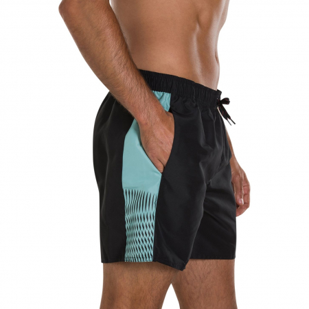 Sort baie barbati Speedo Sport Vibe 16" negru/turcoaz [1]