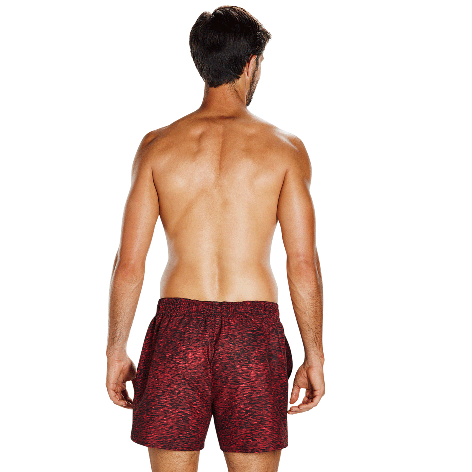 SORT BARBATI SPEEDO CASUAL PRINTED 14" NEGRU/ROSU [3]