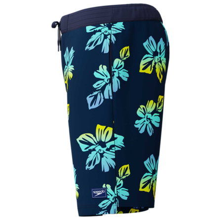 Sort inot barbati Speedo Bondi Printed 20 bleumarin/galben – uscare rapida, 4-way stretch [1]