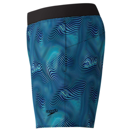 Sort inot barbati Speedo Lookout Printed 18 albastru – boardshort, 4-way stretch, UPF 40+ [1]