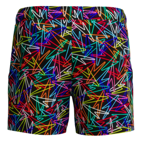 Sort inot barbati Speedo Redondo Edge Printed 14 negru/rosu – uscare rapida, 4-way stretch [7]