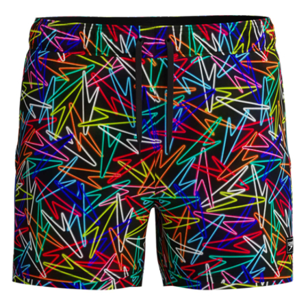 Costume de baie barbati - Sort inot barbati Speedo Redondo Edge Printed 14 negru/rosu – uscare rapida, 4-way stretch