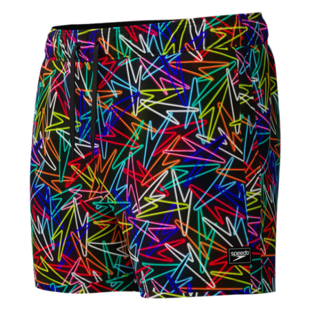 Sort inot barbati Speedo Redondo Edge Printed 14 negru/rosu – uscare rapida, 4-way stretch [5]