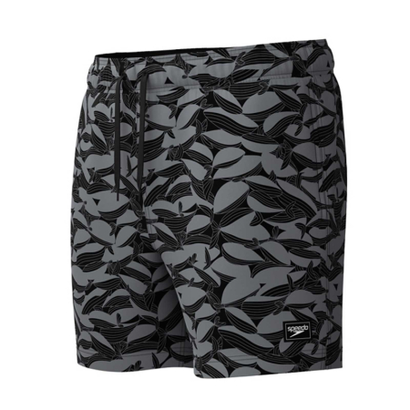 Sort inot barbati Speedo Redondo Edge Printed Volley 16 negru/gri – 4-way stretch, uscare rapida [5]