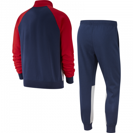 Trening barbati Nike Nsw Ce Trk Suit Flc bleumarin/rosu [1]