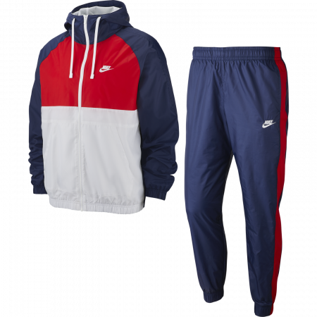 Trening barbati Nike Nsw Ce Trk Suit Hd Wvn bleumarin/rosu [0]