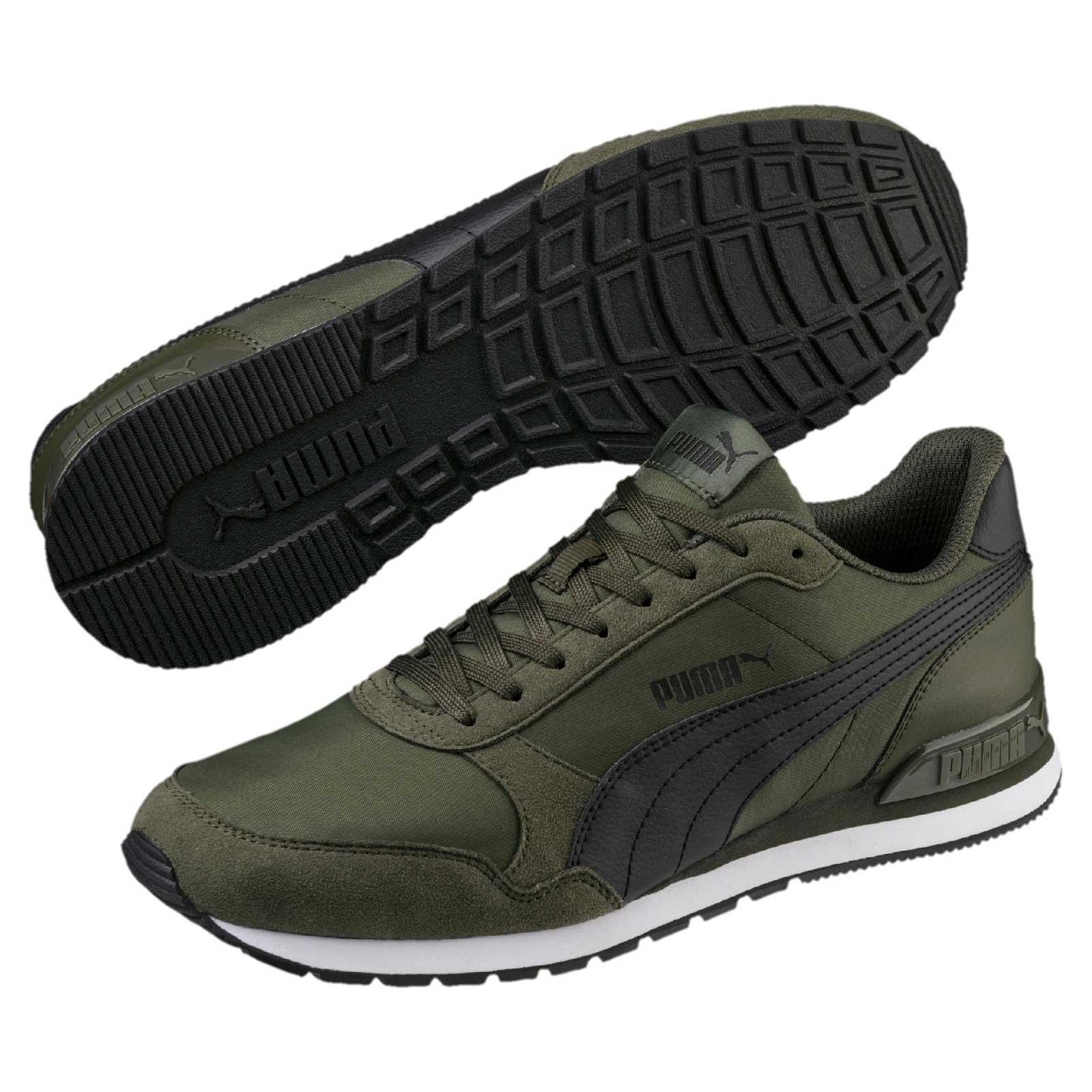 Pantofi sport barbati Puma ST Runner v2 NL verde negru