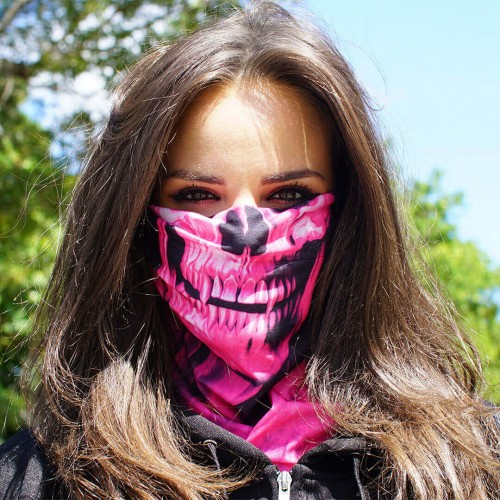 Bandana SA Face Shield Pink Crow [4]