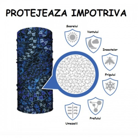 Bandana SA Face Shield Digi Skull [3]