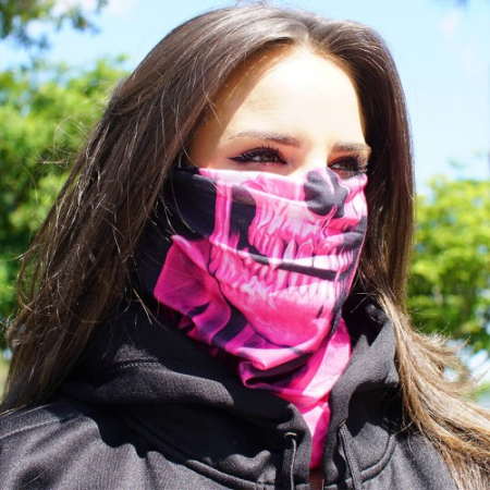 Bandana SA Face Shield Pink Crow [2]