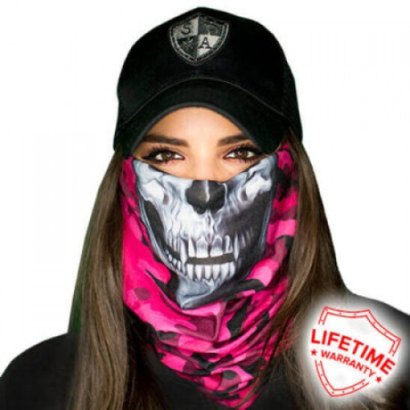 Bandane - Bandana SA Face Shield Pink Military Camo