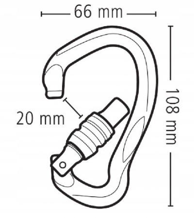 Carabiniera Be Link Screw Gri [1]
