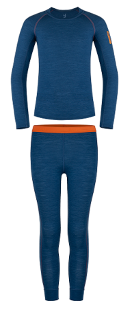 IMBRACAMINTE - Set Merino Copii Elf Albastru