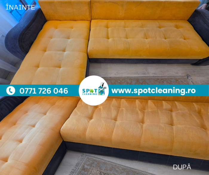 Curățare canapele textile la domiciliu – Spot Cleaning București & Ilfov [3]