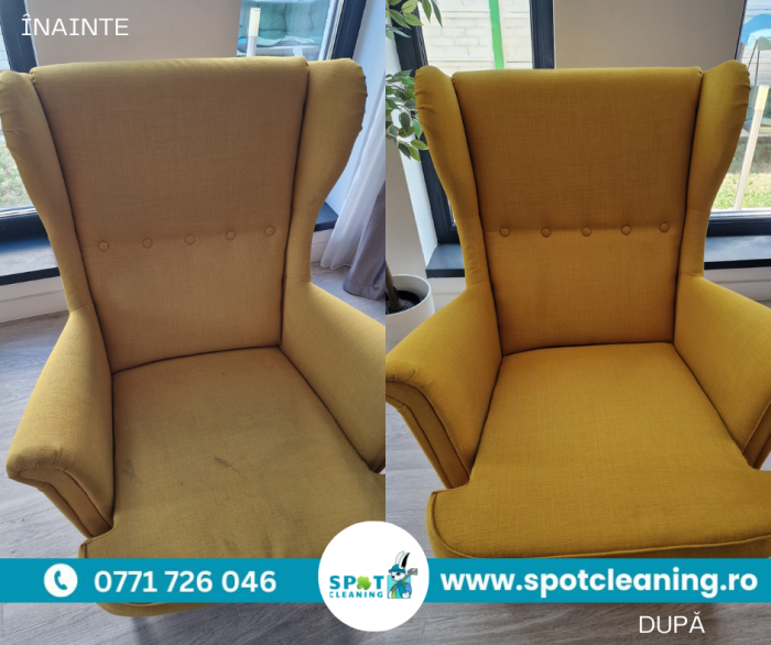 Curățare fotolii textile la domiciliu – Spot Cleaning București & Ilfov [2]