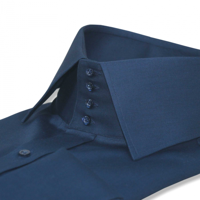 Camasa blue navy guler elegant [3]