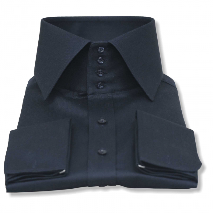 Camasa blue navy guler elegant [8]