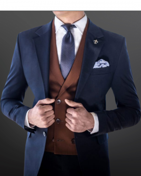 Costum la comandă office din trei piese [2]