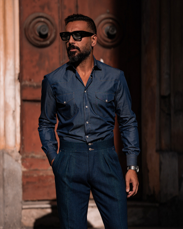 Cămăși la comandă - Camasa Denim la comanda