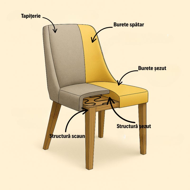 Structura scaunelor