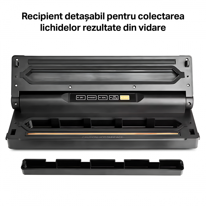 Aparat de vidat si sigilat STARCREST VS-6016, 110W, Touch Control, 5 Functii, Furtun de vidare caserole, Cutter incorporat, Negru/Inox [8]