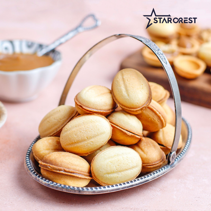 Aparat pentru preparat forme de nuci STARCREST SNM-6024DX, 24 forme, 1400W, Indicator luminos, Placi ceramice detasabile, Negru [9]