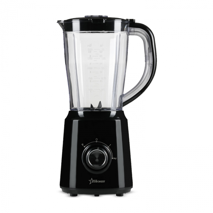 Blender STARCREST STB-15500B, 500 W, 1.5 l, 2 viteze + functie Pulse, Negru