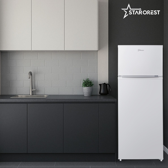 Frigider cu 2 usi STARCREST SF-210WH-E, 210 L, Clasa E, Iluminare LED, Termostat Ajustabil, Usi reversibile, H 143 cm, Alb [7]