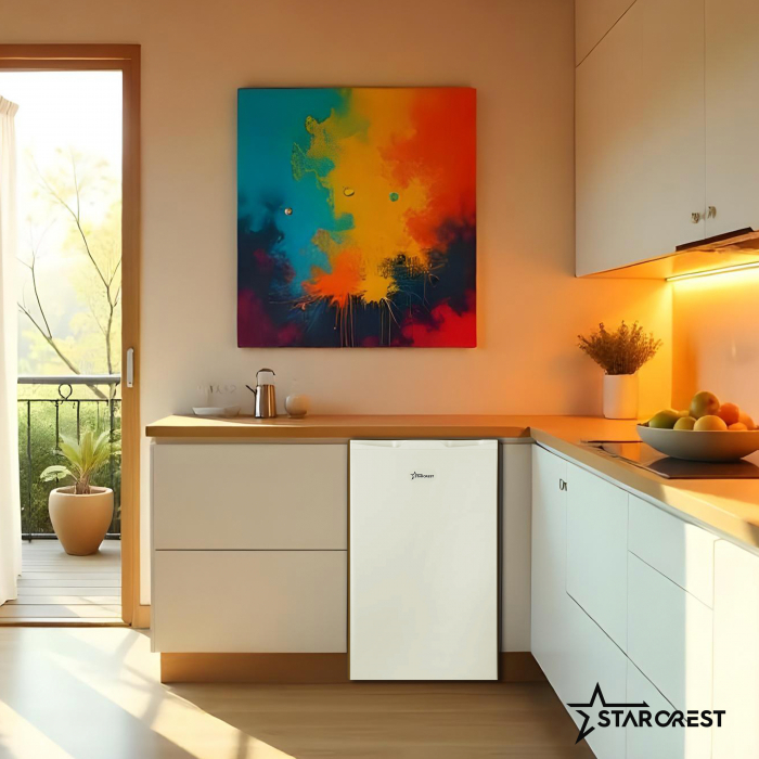 Frigider cu o usa STARCREST SF-85WH-E, Clasa E, Capacitate 85L, Iluminare interioara, Compartiment gheata, H 82 cm, Alb [7]