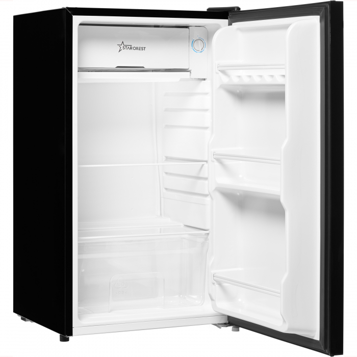 Frigider cu o usa STARCREST SF-91GLS-BKE Clasa E, Capacitate 91L, Iluminare interioara, H 83 cm, Sticla Neagra [2]