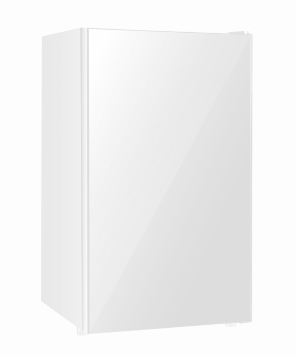 Frigider cu o usa starcrest sf-91gls-wh, clasa f, capacitate 91l, iluminare interioara, h 83 cm, sticla alba