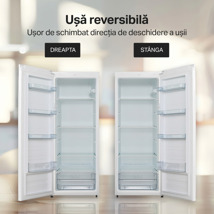 Frigider - Racitor cu o usa STARCREST SFL-230WHE, 230 l, Clasa E, Termostat reglabil, Rafturi ajustabile, H 142. cm, Alb [7]