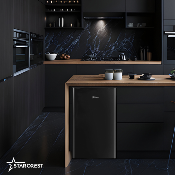 Frigider - Racitor cu o usa STARCREST SFL-92BKE, Clasa E, Capacitate 92L, Iluminare interioara, H 83 cm, Negru [6]
