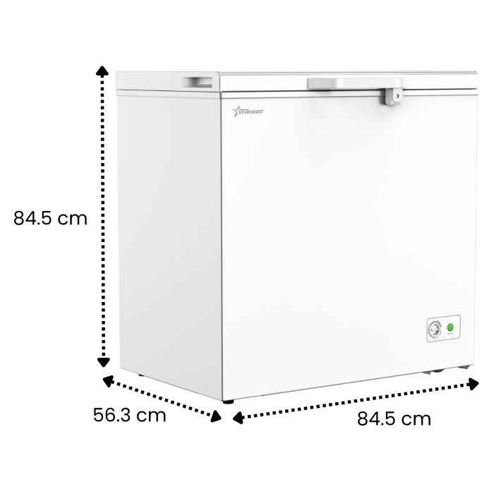Lada frigorifica STARCREST SCF-195WHE, Clasa E, Capacitate 195L, Sistem convertibil - functie frigider, Termostat reglabil, Alb [10]