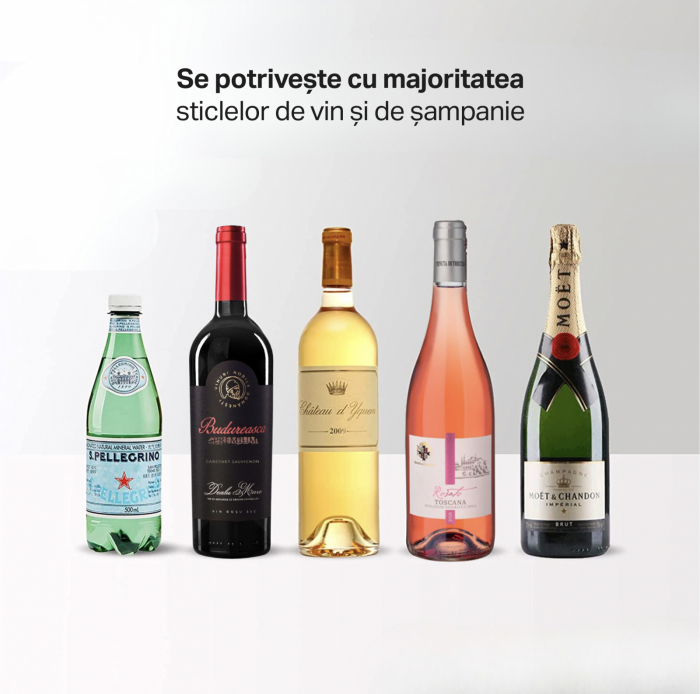 Racitor pentru vin STARCREST SWN-1BT, capacitate 1 sticla, temperatura reglabila 5-15°C, display LED, control touch, otel, Negru [6]