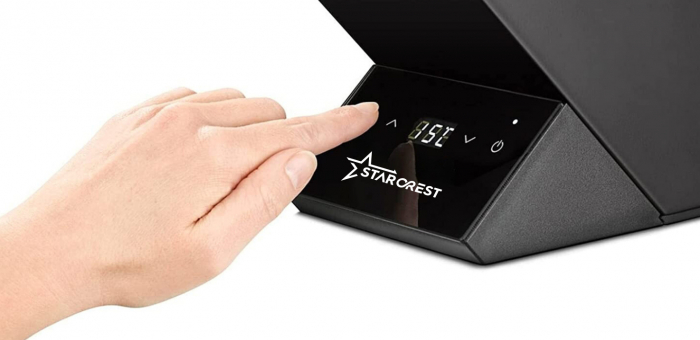 Racitor pentru vin STARCREST SWN-1BT, capacitate 1 sticla, temperatura reglabila 5-15°C, display LED, control touch, otel, Negru [4]