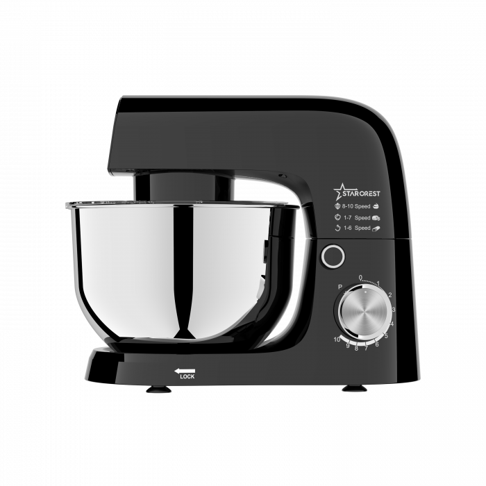 Robot de bucatarie STARCREST SKM-1015BK, 1500 W, Bol 4.5 L Inox, 5 Accesorii, 10 Viteze + Pulse, Negru [3]