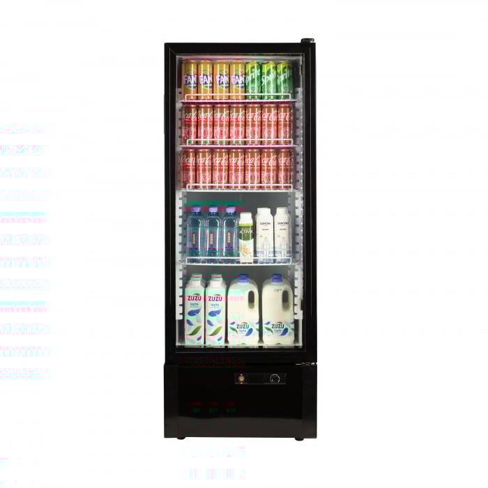 Vitrina frigorifica profesionala STARCREST SPS-211WH, 218 L, Termostat reglabil, Iluminare LED, H 141 cm, Alb [2]