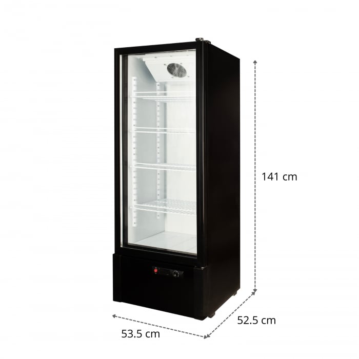 Vitrina frigorifica profesionala STARCREST SPS-211WH, 218 L, Termostat reglabil, Iluminare LED, H 141 cm, Alb [3]
