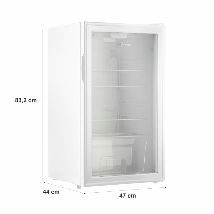 Vitrina frigorifica STARCREST SBC-93WHE, 93 L, Control temperatura, Usa sticla, H 83.2 cm, Alb [8]