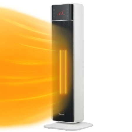 Climatizare & incalzire - Aeroterma ceramica STARCREST SCH-T30BK, 2000W, Control digital, Functie de oscilare, Telecomanda, Functie ventilator, Temporizator, Siguranta anti cadere, Protectie supraincalzire