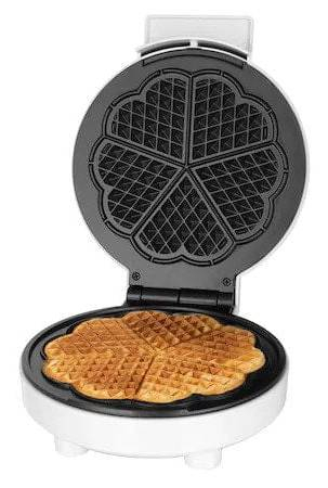 Aparat pentru preparat vafe STARCREST WM-1910, 1000W, 5 vafe, Placi antiaderente, Indicator luminos, Alb [0]