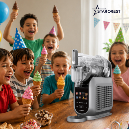 Aparat pentru Slushy/Granita si Inghetata STARCREST IceMix SSI-2518PRO, 2.5L, Panou de control tactil, 8 Programe, Carte retete, Gri/Negru [6]
