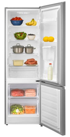 Combina frigorifica STARCREST SC-259WD-IX, 259 L, Clasa E, Dozator Apa, Less Frost, Termostat reglabil, Iluminare LED, Picioare ajustabile, Usi reversibile, H 177.3 cm, Inox [1]